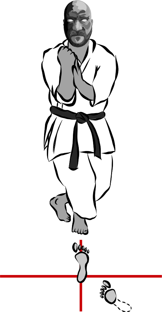 Kosa dachi (Crossed-leg stance)